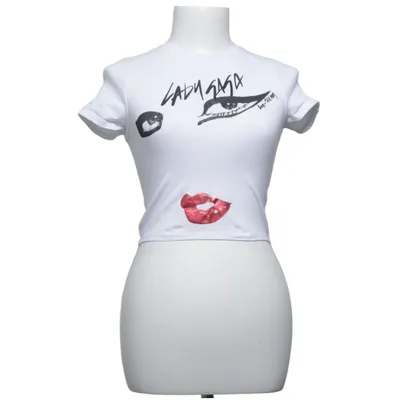 T-shirt (Blanc, Noir, Rouge) de Lady Gaga Coton, Élasthane