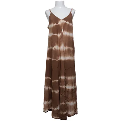 Maxikjole (Brun, Hvid) fra Marta Elastan, Viscose