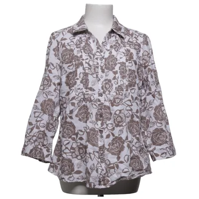 Blouse (Blanc, Marron) de New England Coton, Lin