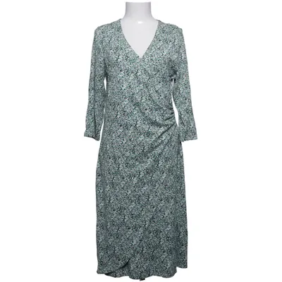 Slå-om-kjole (Grøn, Hvid, Sort) fra Pernilla Wahlgren Elastan, Viscose