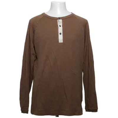 Henley shirt (Bruin) van Vailent Clothing Katoen