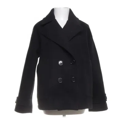 Pea coat (Black) from Design by Si Polyester