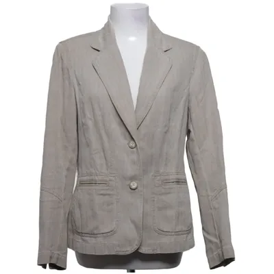 Blazer (Beige) fra Prêt à Porter Bomuld, Hamp