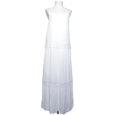 Maxikjole (Hvid) fra Gina Bomuld, Viscose