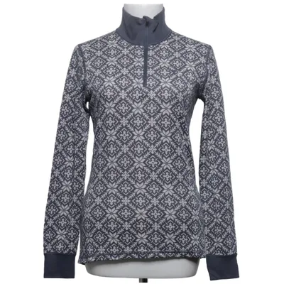 Base layer shirt (Blue, White) from Ullmax Merino wool, Polyester