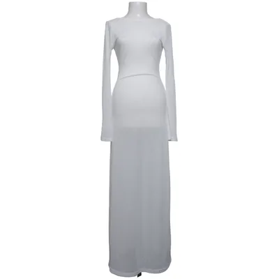 Maxikleid (Weiß) Baumwolle, Polyester