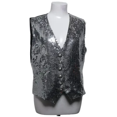 Kostuumgilet (Zilver, Zwart) van Basset Polyester, Viscose