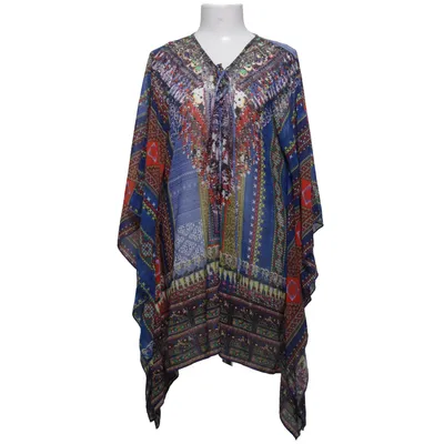 Kaftankjole (Blå, Rød, Flerfarvet) fra Frime Polyester