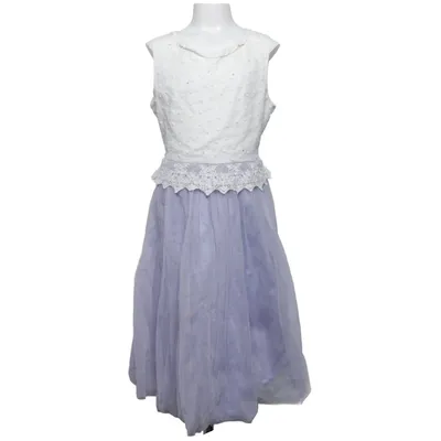 Flower girl dress (Purple, White) from Monsoon Cotton, Polyamide, Polyester