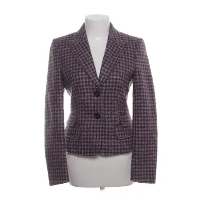 Blazer (Violet, Gris) de Strenesse Gabriele Strehle Acétate, Cupro, Mohair, Polyamide, Laine