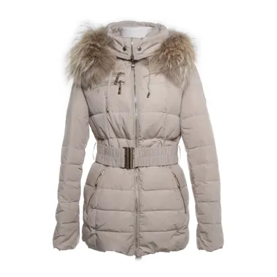 Vinterjacka (Beige) från Hollies Bomull, Dun, Fjädrar, Polyester, Päls
