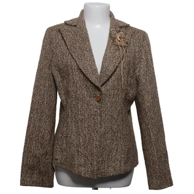 Blazer (Bruin) van Christine Laure Acryl, Polyester, Viscose, Wol