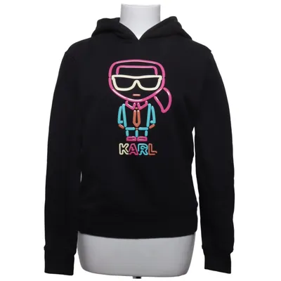 Huvtröja (Svart, Flerfärgad) från Karl Lagerfeld Ekologisk bomull, Återvunnen polyester