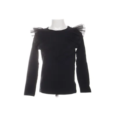 Blouse (Noir) de H&M Coton, Élasthane, Polyester