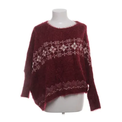Pull-over (Rouge, Blanc) de Miss Charm Acrylique, Laine
