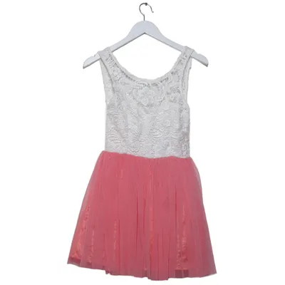 Klänning (Vit, Rosa) från Classic Clothing Polyester