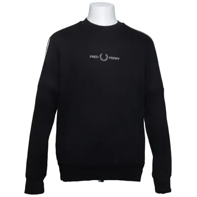 Sweatshirt (Black) from Fred Perry Cotton, Elastane, Polyester
