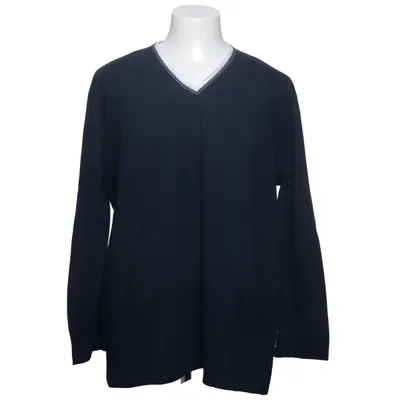 Long sleeve T-shirt (Blue, White) from Van Laack Cotton, Polyester