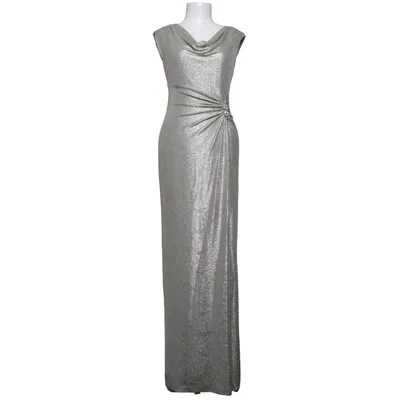 Abendkleid (Silber) von Lauren Ralph Lauren Elasthan, Polyester