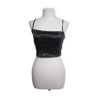 Crop top (Zwart) van Divided by H&M Elastaan, Polyester