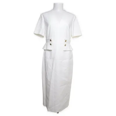 Dress (White) from Escada Cotton, Elastane