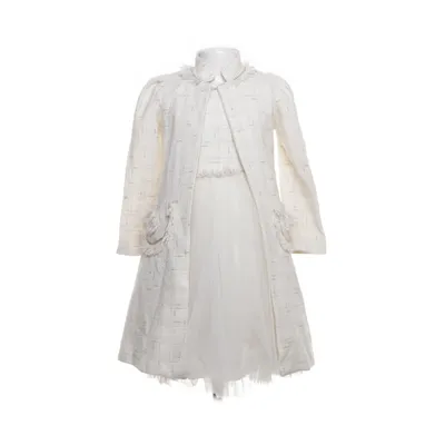 Set (White, Beige) from Seker Kiz Cotton, Polyester
