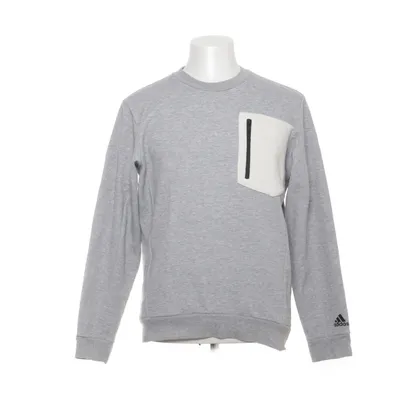 Sweatshirt (Gris, Blanc) de Adidas Coton, Élasthane, Polyester recyclé