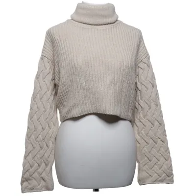 Turtleneck (Sleeve Detail Knitted) from Tina Maria x NA-KD Acrylic, Polyamide