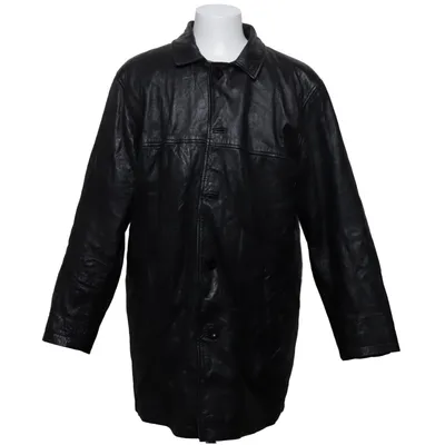 Leren jack (Zwart) van Auluna Leather Company Leer, Polyester