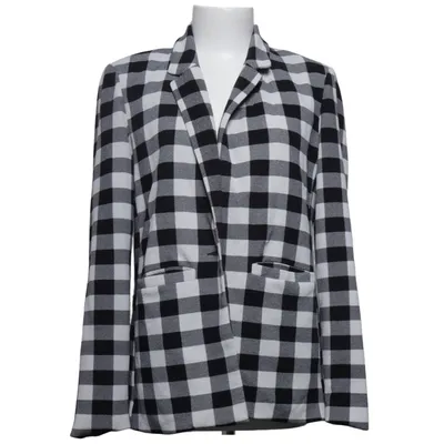 Blazer (Zwart, Wit) van Contrast Elastaan, Polyester