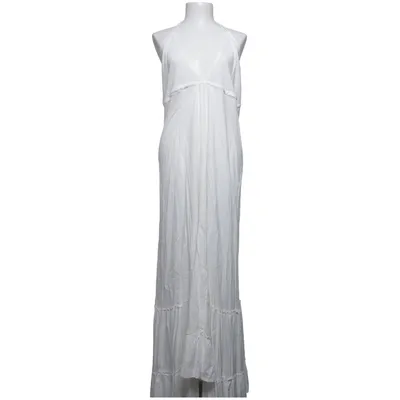 Maxi jurk (Wit) van Momoc Viscose
