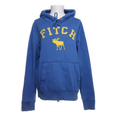Hoodie (Blue, Multicolored) from Abercrombie & Fitch Cotton, Polyester