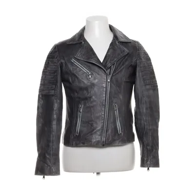 Bikerjacka (Grå) från Aviatrix Skinn, Polyester