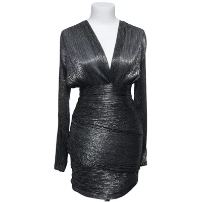 Cocktail dress (Silver, Black) from Maje Elastane, Metallic fiber, Polyester