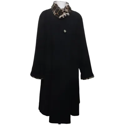 Manteau (Noir) de Niedieck Jolipel Acétate, Angora, Polyamide, Viscose, Laine