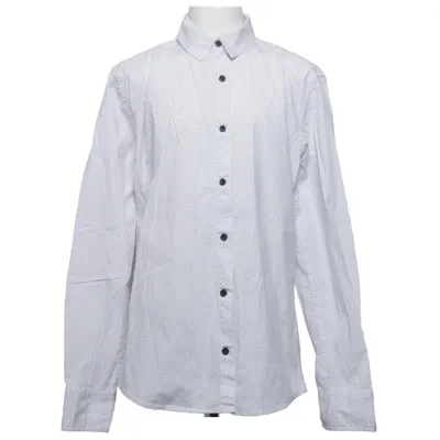 Shirt (White, Black) from KappAhl Cotton, Elastane, Polyester