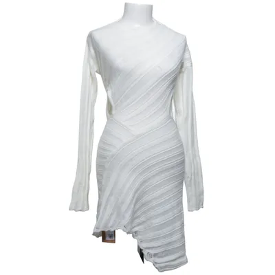 Kleid (Weiß) Baumwolle, Polyester