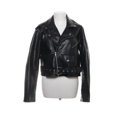 Bikerjacka (Svart) från Bik Bok Bomull, Polyester, Polyuretan