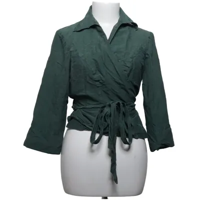 Wrap blouse (Green) from By Marja