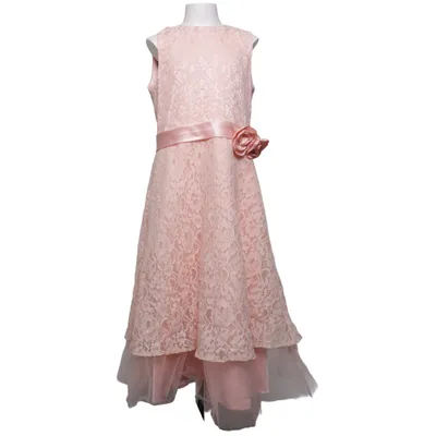 Flower girl dress (Pink) from Lanting Bride Polyester