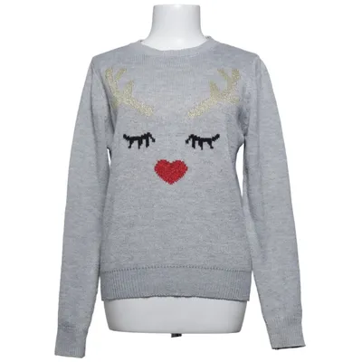 Pull de Noël (Gris, Multicolore) de Merry Christmas Acrylique