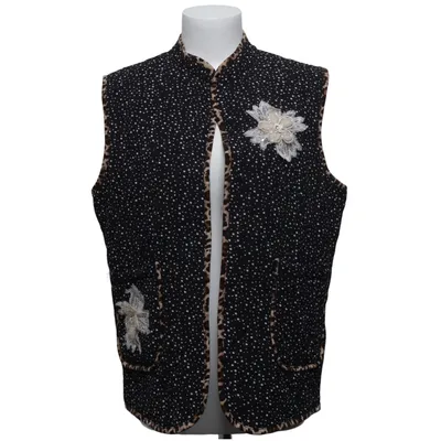 Outer vest (Black, White, Multicolored) from Zeta Otto Polyester