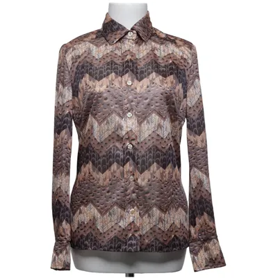 Blouse (Marron, Beige) de Bode Polyester