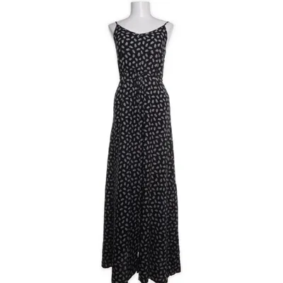 Maxi jurk (Zwart, Wit) van Gina Viscose