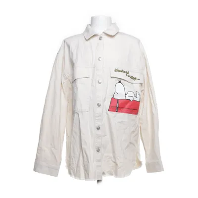 Denim jacket (Beige, Multicolored) from Zara Cotton, Viscose