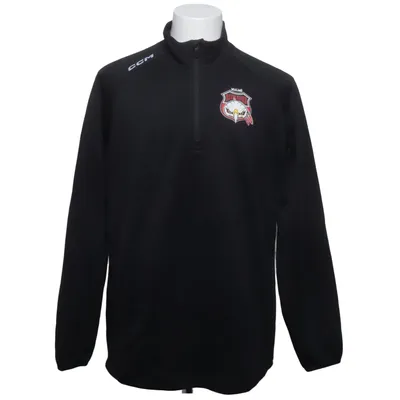 Fleece sweater (Black) from CCM Elastane, Polyester, Viscose