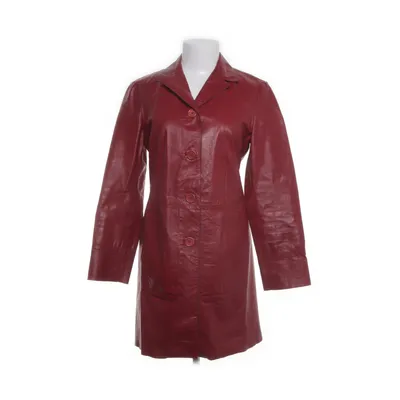Leren jas (Rood) van United Colors of Benetton Leer, Viscose
