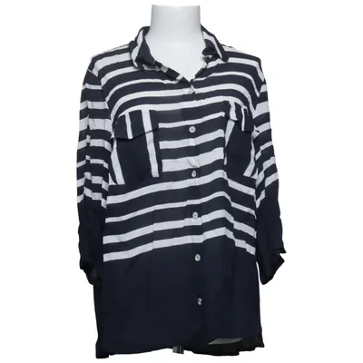 Blouse (Bleu, Blanc) de Chalou Viscose