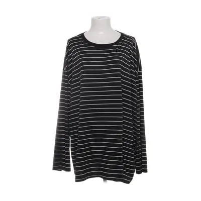 Långärmad t-shirt (Svart, Vit) från Shein Curve Elastan, Polyester