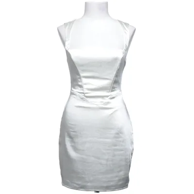 Kjole (Hvid) fra Boohoo Elastan, Polyester
